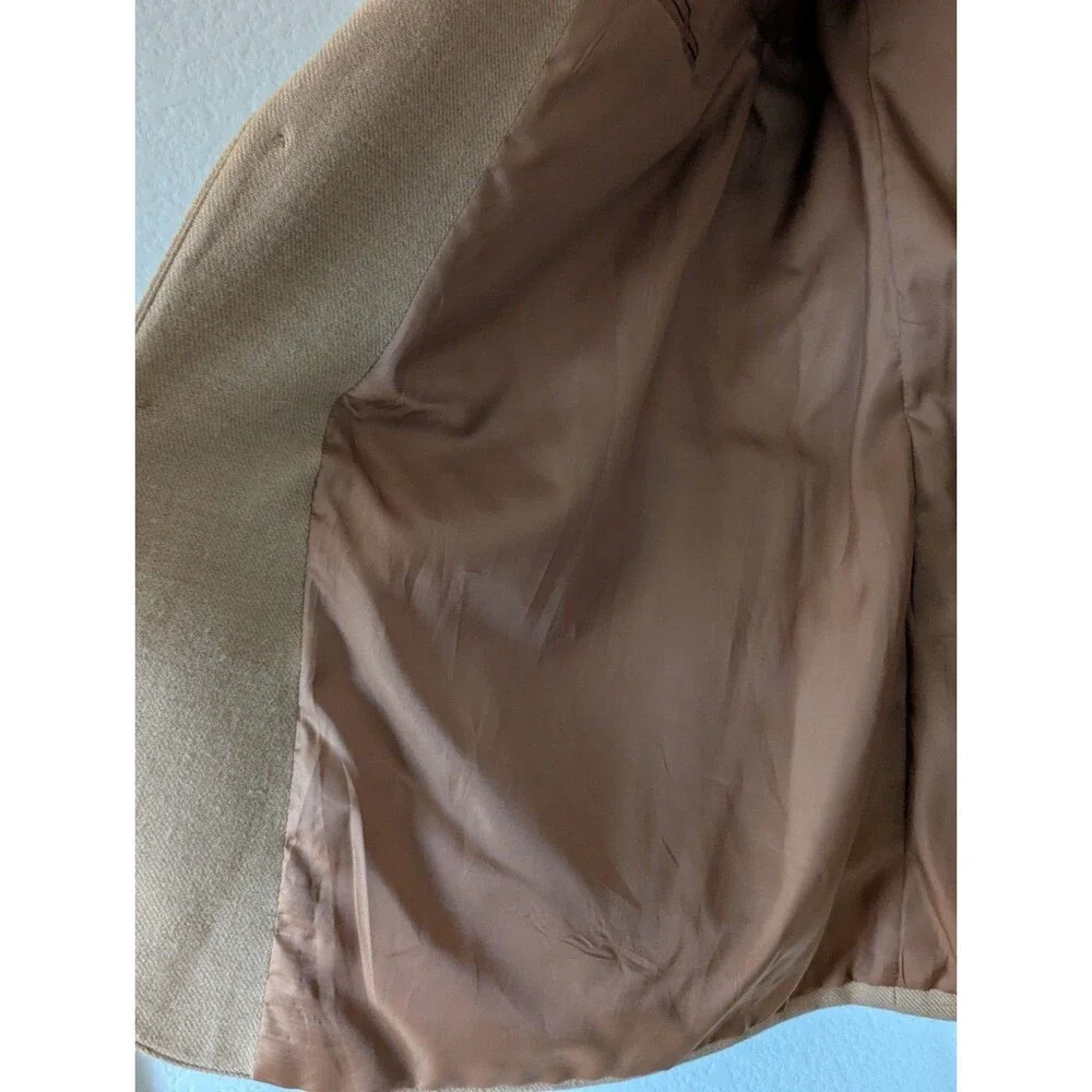 Circle S Western Wool Blazer Jacket 48L Carmel Brown Rodeo Sport Coat Pockets